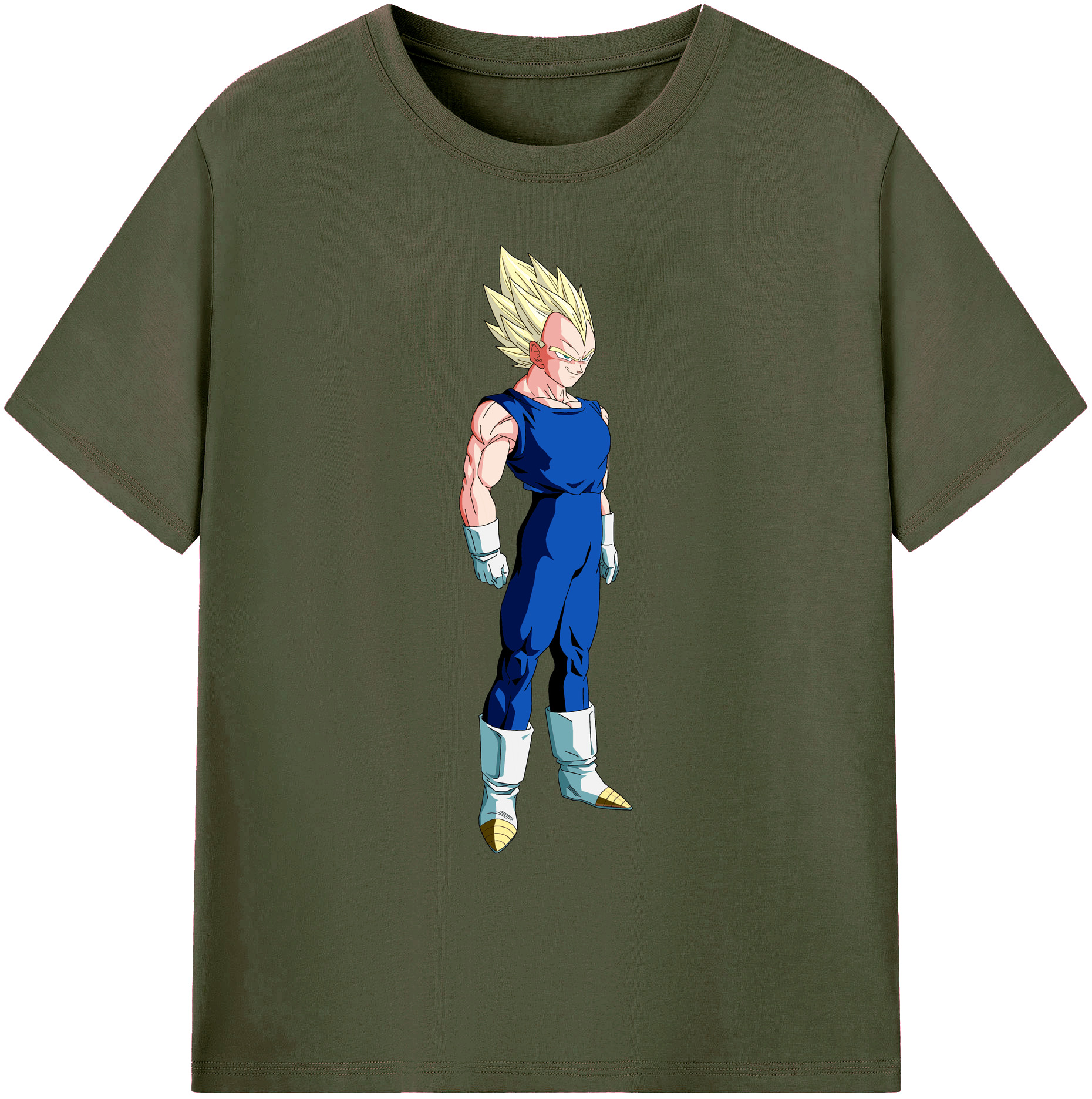 （画像用） ドラゴンボール ベジータ四世（Bejīta Yonsei）DRAGON BALL Vegeta IV 綿100％ メンズ半袖Tシャツ｜肌触りやわらか＆通気性